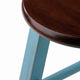 Ivy Counter Stool Rustic Light Blue and Walnut WIN-65224