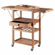 Barton Kitchen Utility Cart Drop Leaf Bamboo WIN-80434