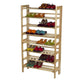 Clifford 4-Tier Shoe Rack Stackable Natural WIN-81228