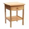 Claire Curved Accent Table, Nightstand, Natural