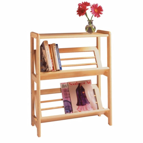 Juliet 2- Tier Tilted Bookshelf, Natural