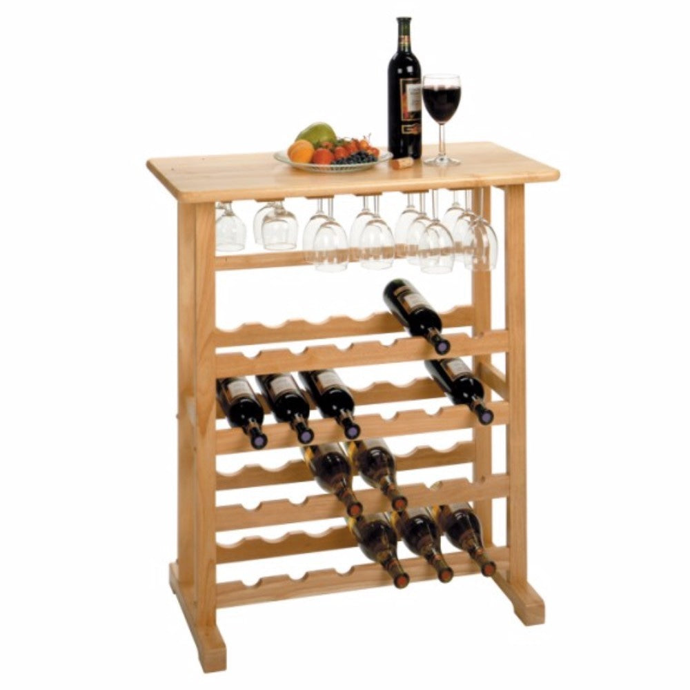 Vinny 24-Bottle Wine Rack, Natural