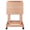 Brienda 5-Pc Snack Table Set Flip Top Natural WIN-83520