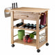 Finland Utility Kitchen Cart Natural WIN-83644