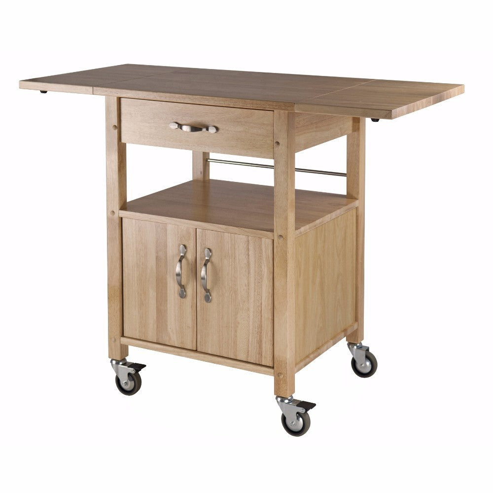 Rachael Kitchen Cart Drop Leaf Natural WIN-84920