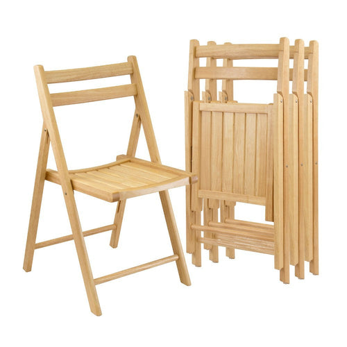 Robin 4-Pc Folding Chair Set, Natural