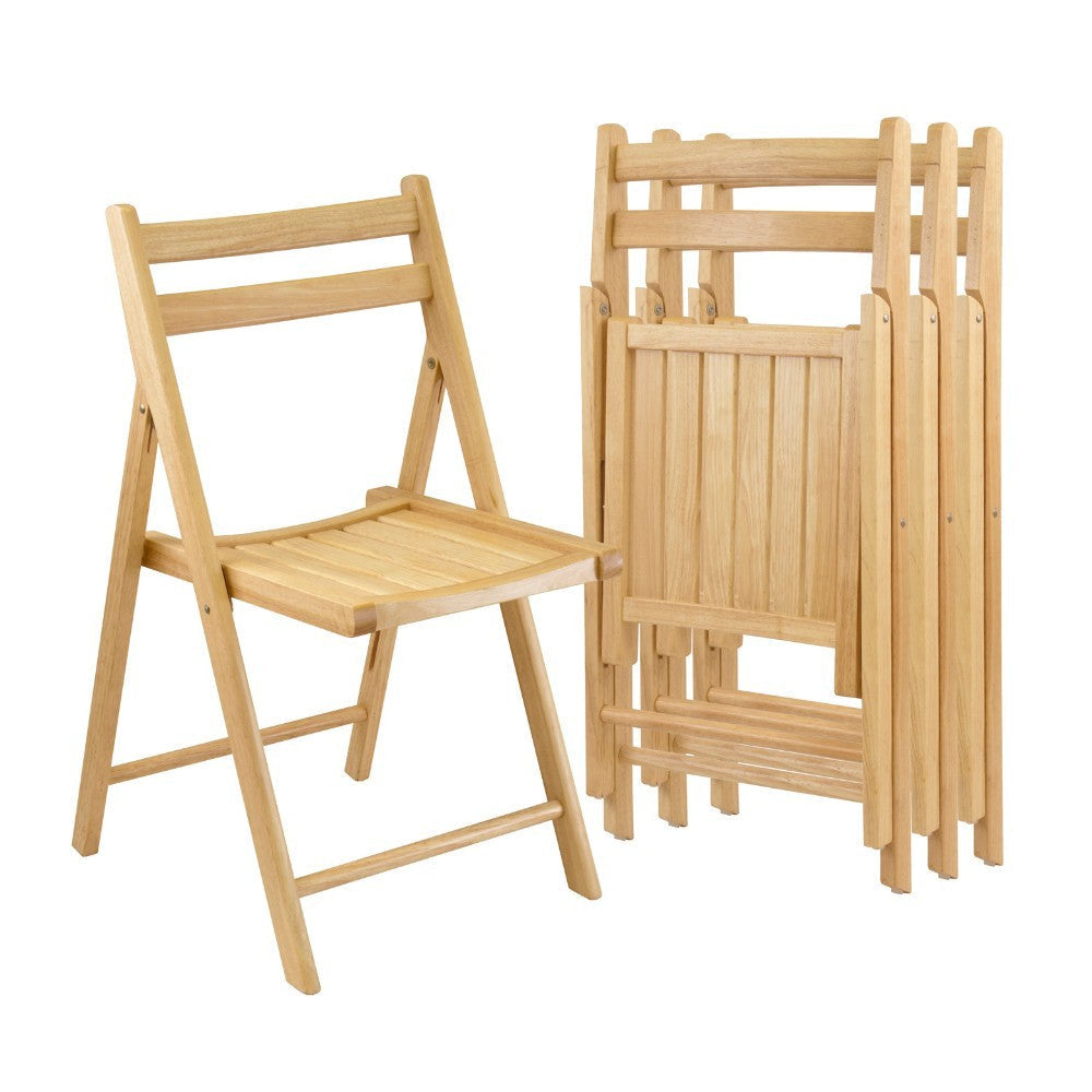 Robin 4-Pc Folding Chair Set, Natural