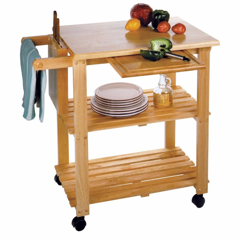 Mario Kitchen Utility Cart Natural WIN-89933