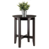 Toby Round Accent End Table Espresso WIN-92118