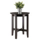 Toby Round Accent End Table Espresso WIN-92118