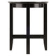 Toby Round Accent End Table Espresso WIN-92118