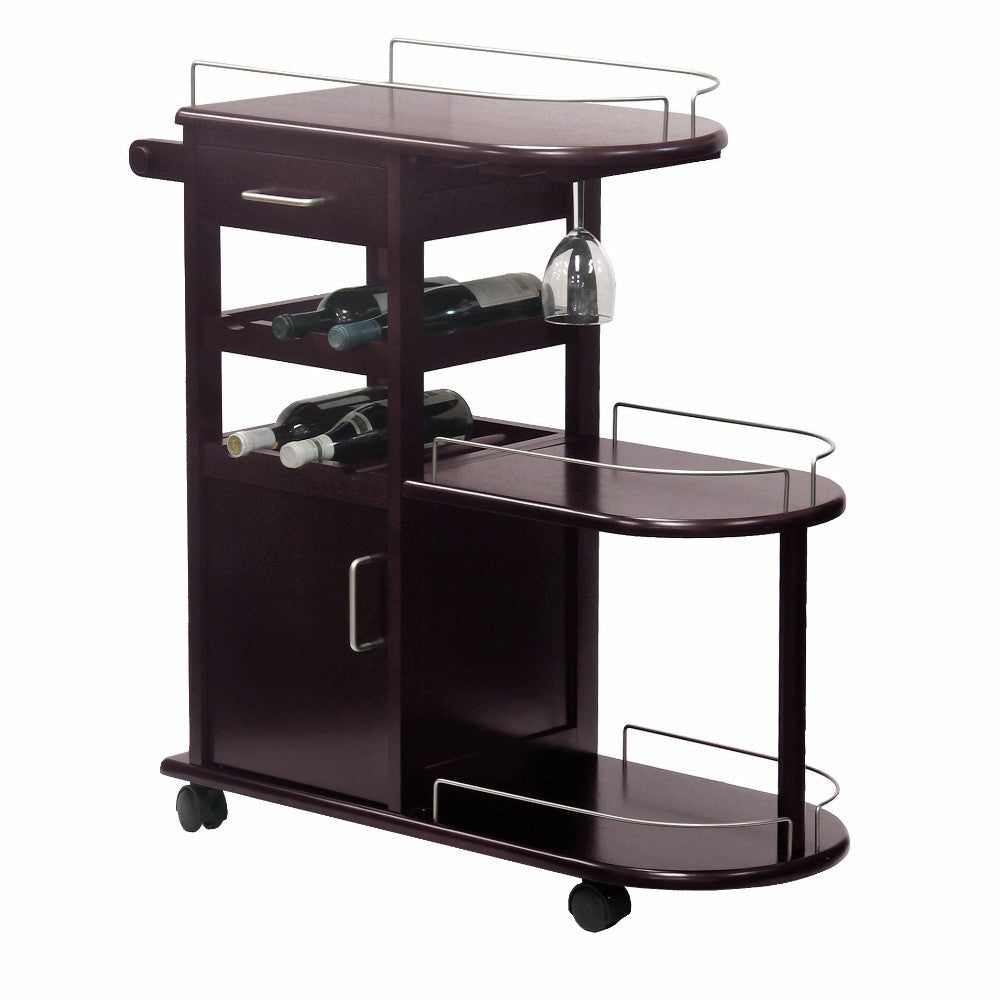 Jimmy Entertainment Cart Espresso WIN-92235