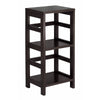 Leo 2-Tier Storage Shelf, Espresso