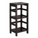 Leo 2-Tier Storage Shelf, Espresso