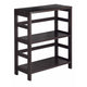 Leo Wide 2-Tier Storage Shelf, Espresso