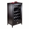 Bordeaux 20-Bottle Wine Cabinet Espesso WIN-92416