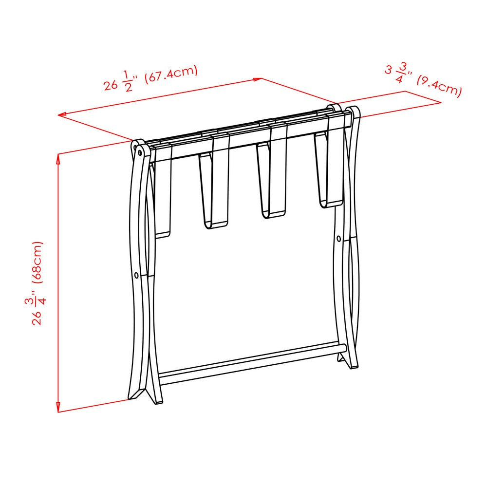 Scarlett Luggage Rack Espresso WIN-92420