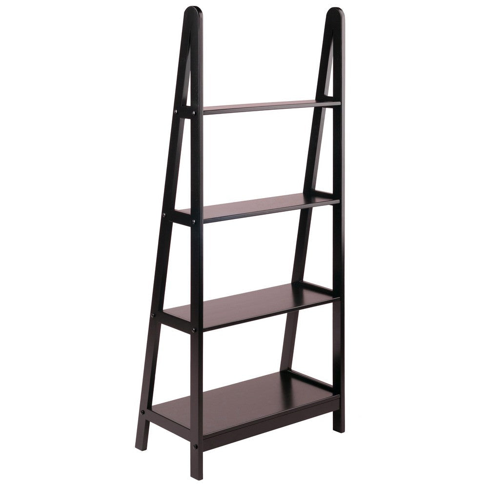 Avalon 4-Tier A-Frame Shelf Espresso WIN-92428