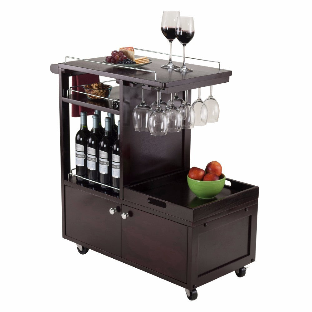 Galen Entertainment Cart Espresso WIN-92430