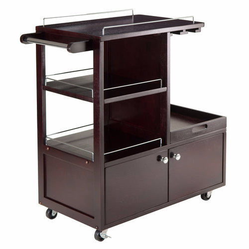 Galen Entertainment Cart, Espresso