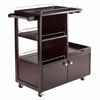 Galen Entertainment Cart, Espresso
