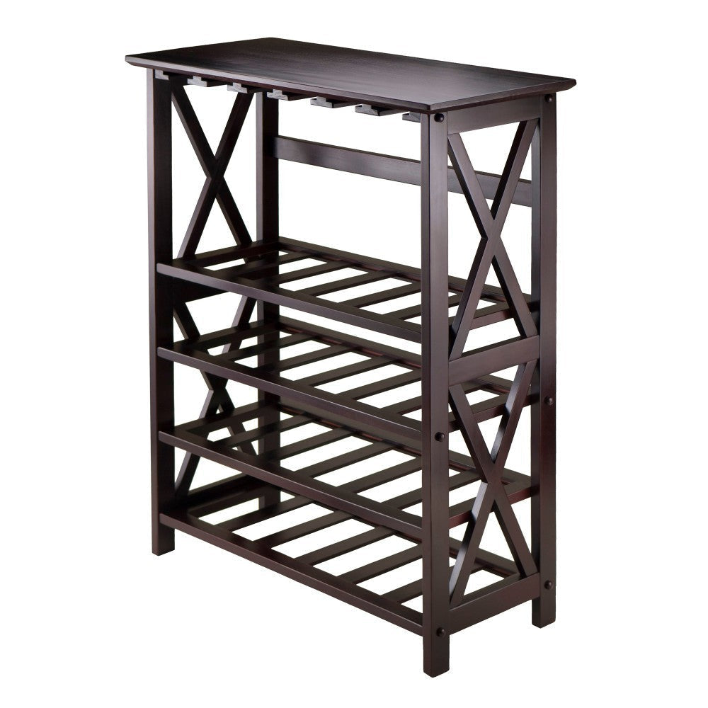 Rio 24-Bottle Wine Rack, Espresso