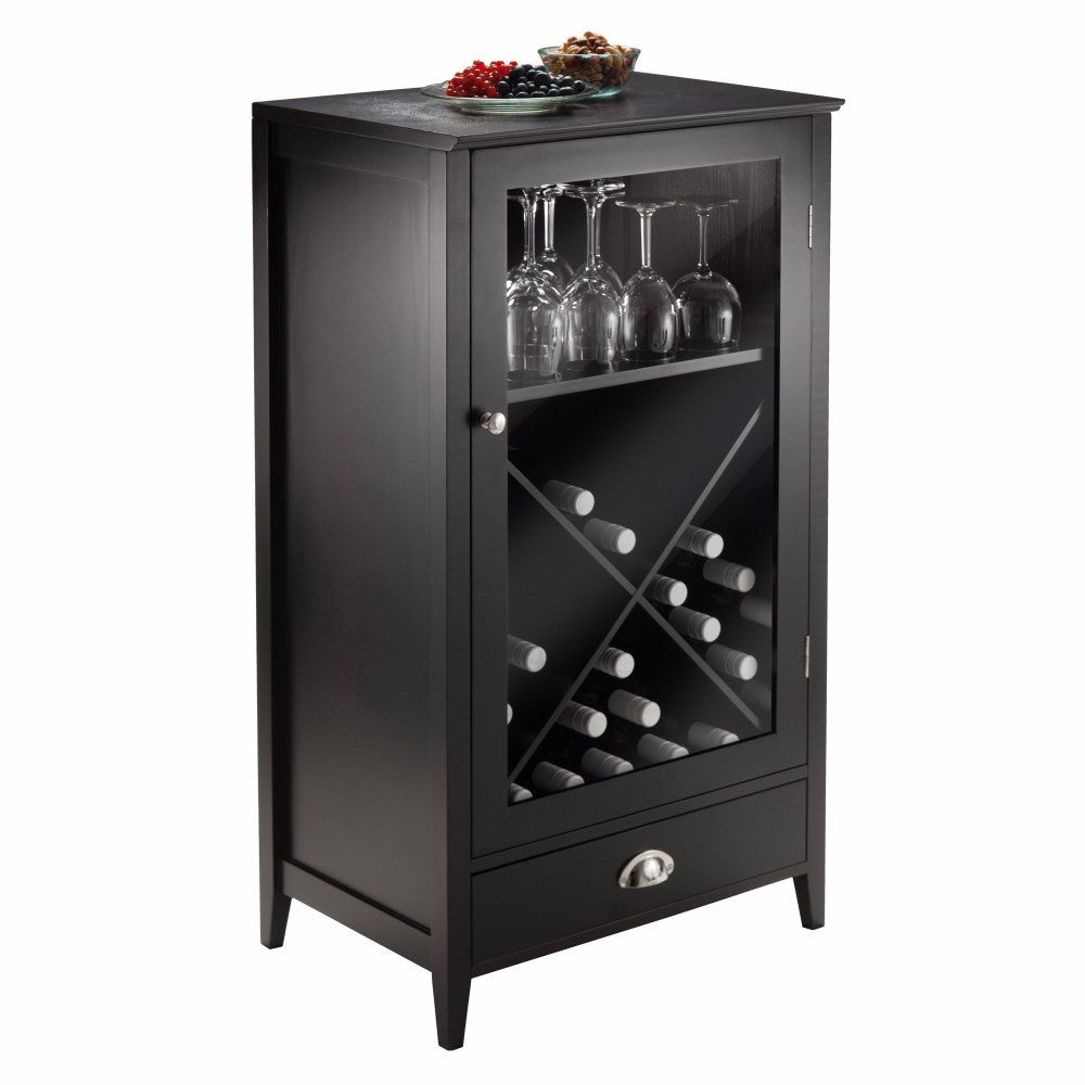 Bordeaux X-Panel Wine Cabinet Espreso WIN-92442
