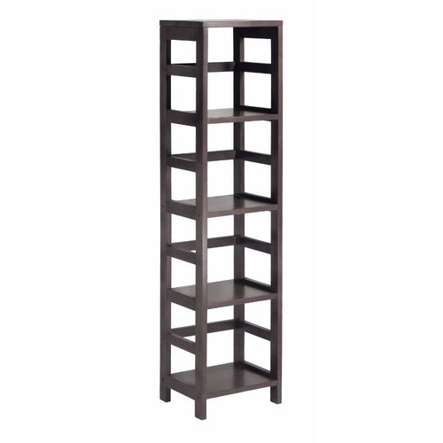 Leo 4-Tier Storage Shelf, Espresso