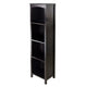 Terrace 5-Section Narrow Bookcase, Espresso