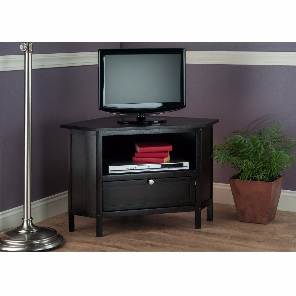 Zena Corner TV and Media Stand Espresso WIN-92634