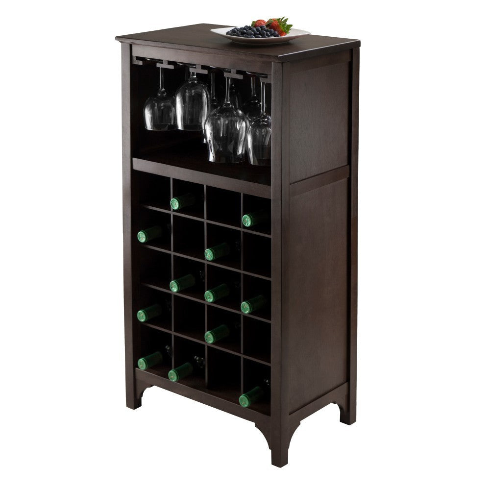 Ancona 20-Bottle Wine Cabinet Espresso WIN-92729