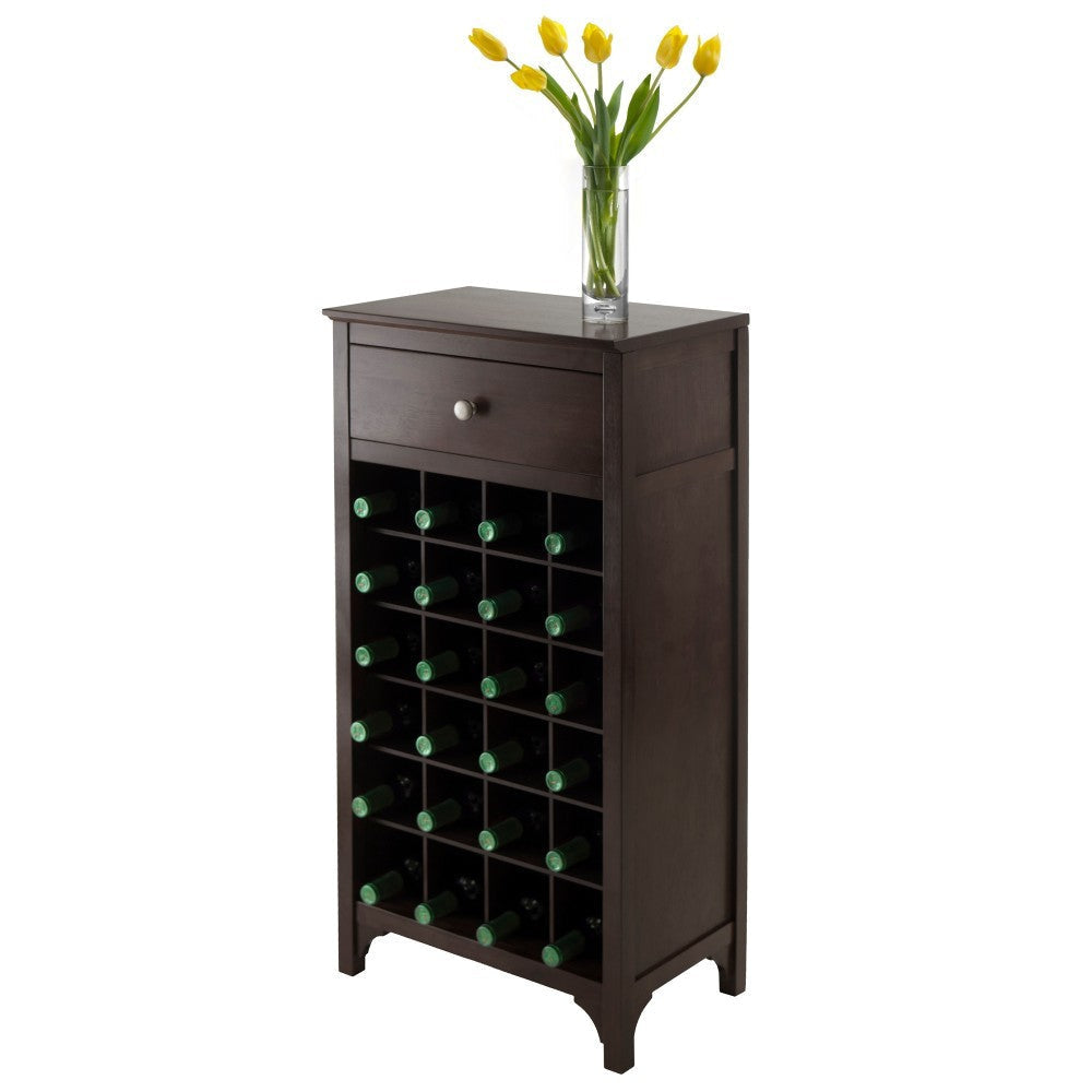 Ancona 24-Bottle Wine Cabinet Espresso WIN-92738