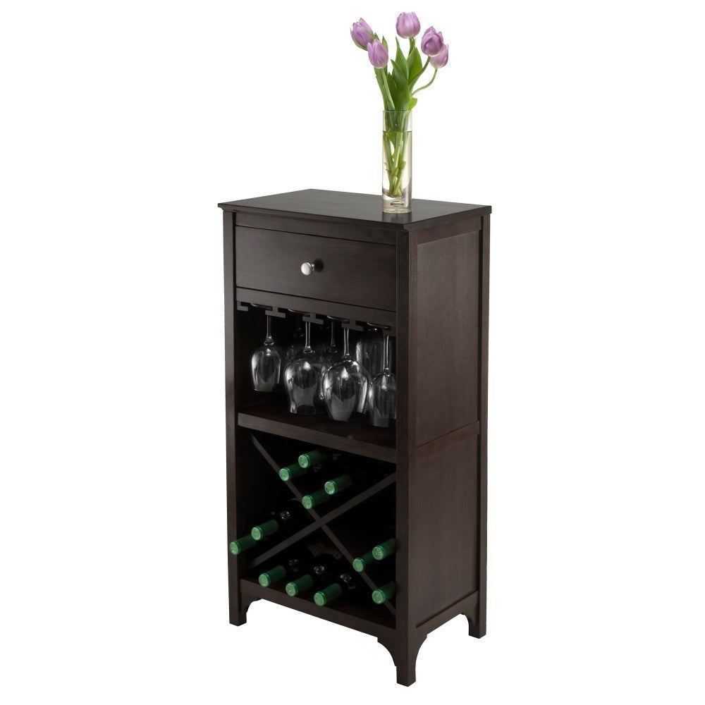 Ancona Wine Cabinet Espresso WIN-92745