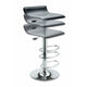 Spectrum Adjustable Swivel Stool, Black and Chrome