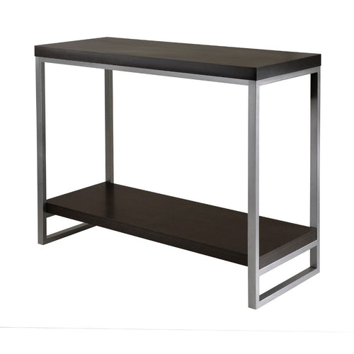 Jared Console Table, Gray and Espresso