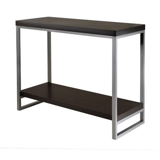 Jared Console Table, Gray and Espresso