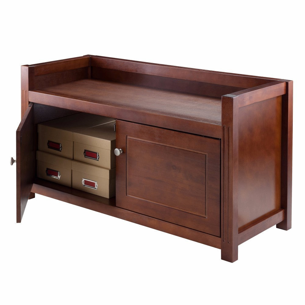 Charleston Storage Bench Walnut WIN-94040