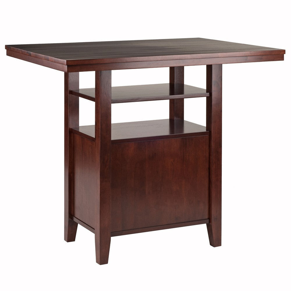 Albany High Table with Cabinet Walnut WIN-94042