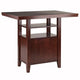 Albany High Table with Cabinet Walnut WIN-94042