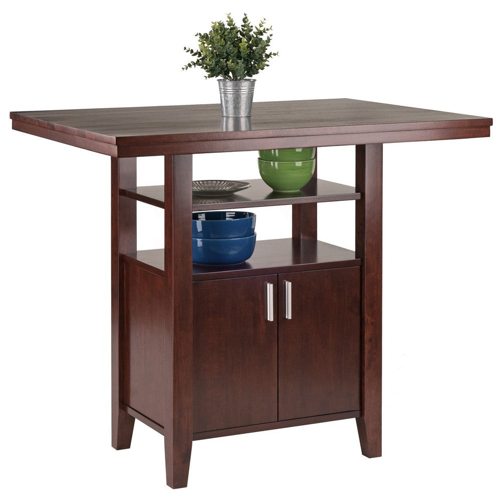 Albany High Table with Cabinet Walnut WIN-94042