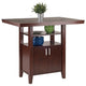 Albany High Table with Cabinet Walnut WIN-94042