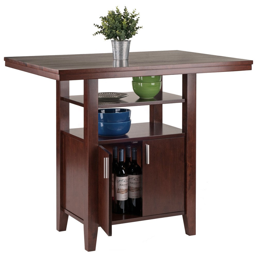 Albany High Table with Cabinet Walnut WIN-94042