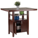 Albany High Table with Cabinet Walnut WIN-94042