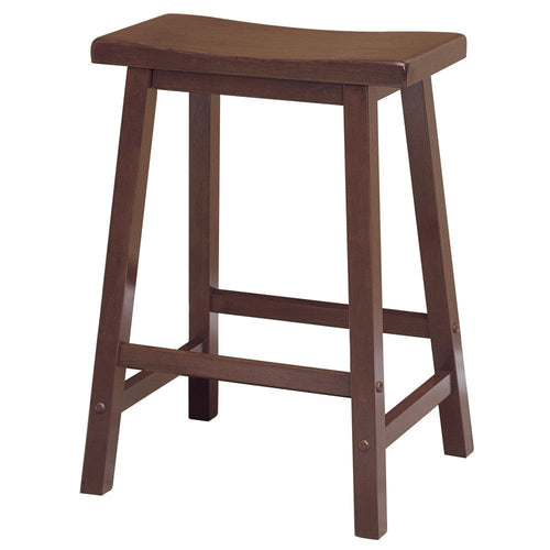 Satori Saddle Seat Counter Stool, Walnut