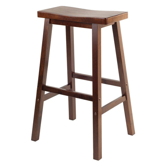 Satori Saddle Seat Bar Stool, Walnut