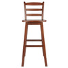 Scalera Ladder-back Swivel Seat Bar Stool Walnut WIN-94109