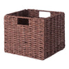 Tessa 2-Pc Foldable Woven Rope Basket Set Walnut WIN-94211