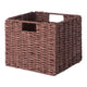 Tessa 2-Pc Foldable Woven Rope Basket Set Walnut WIN-94211