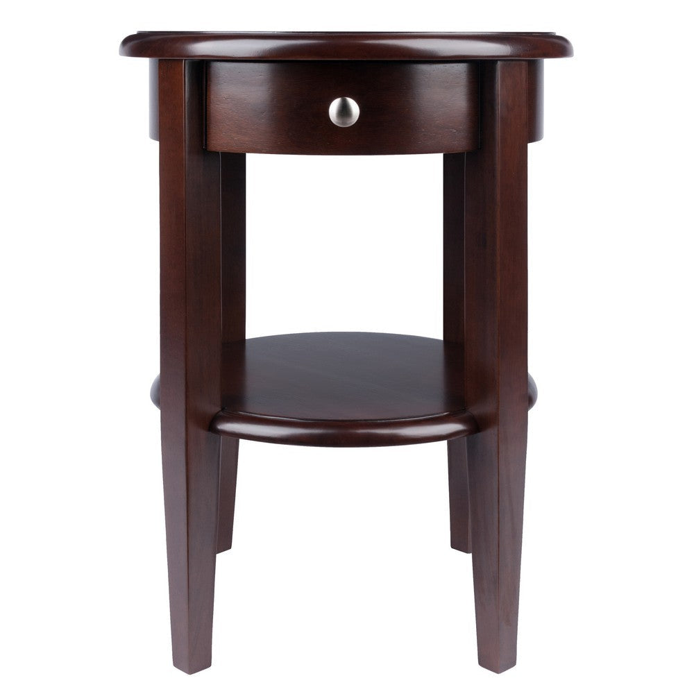 Concord Round End Table Walnut WIN-94217