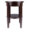 Concord Round End Table Walnut WIN-94217